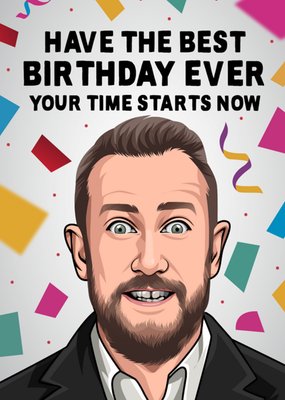 Your Time Starts Now! Birthday Card