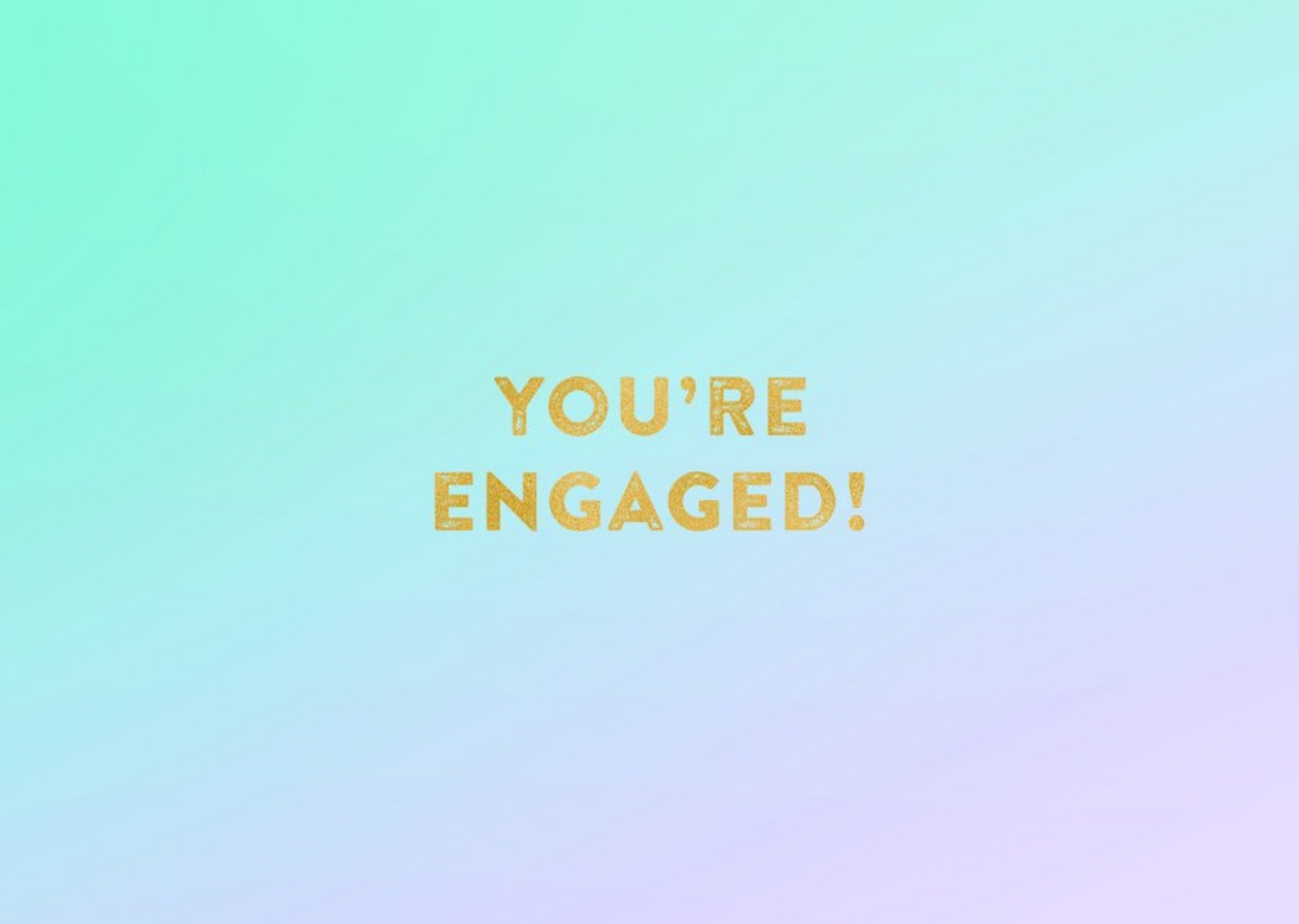 Moonpig Pastel Fade Personalised You're Engaged Card, Large