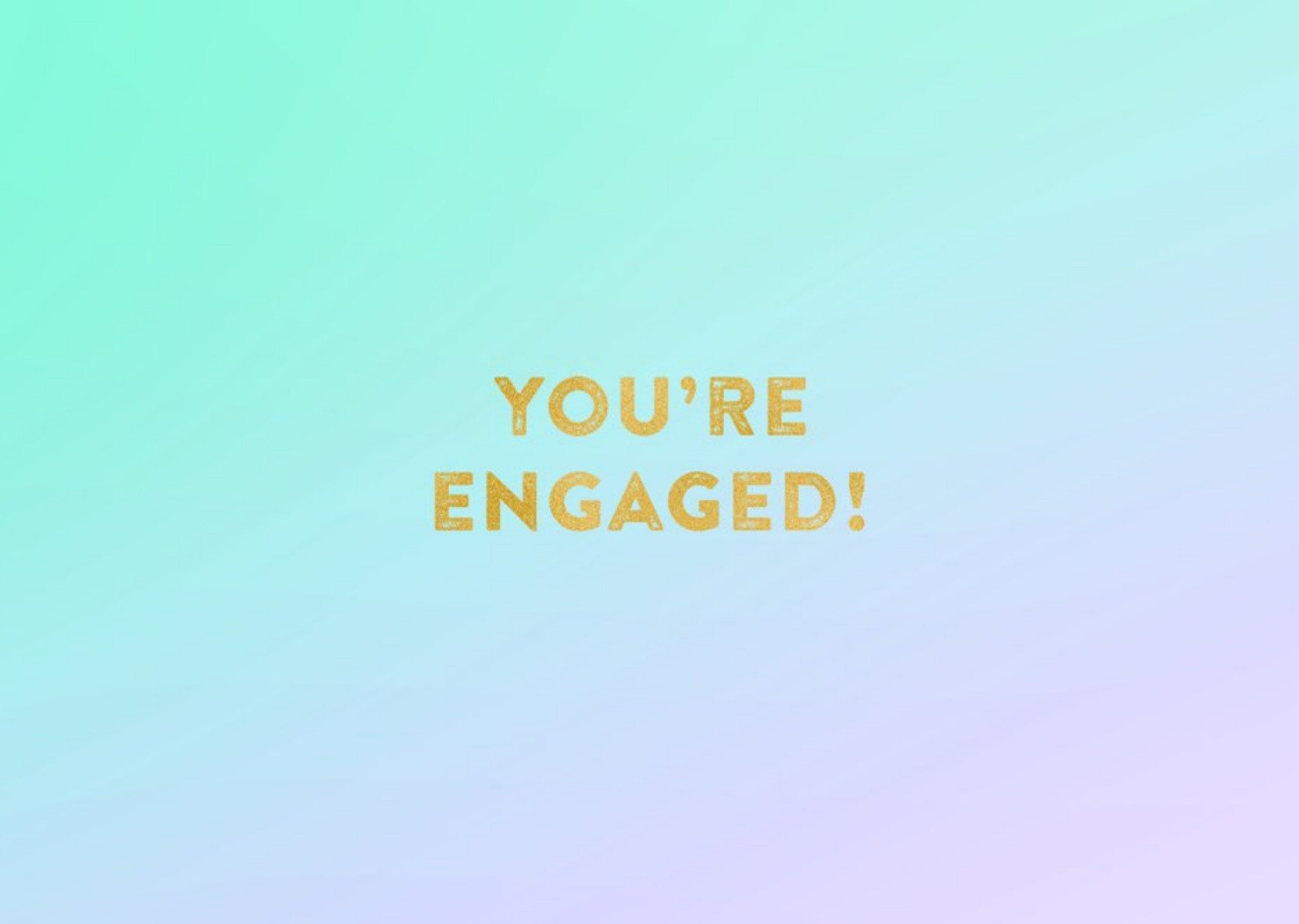 Pastel Fade Personalised You're Engaged Card Ecard