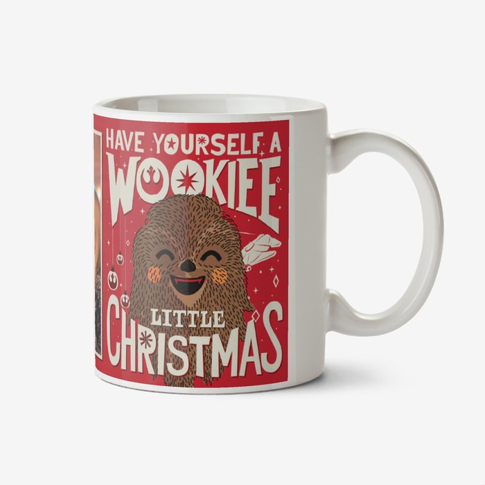 Star Wars Wookiee Little Christmas Photo Upload Mug