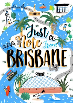 Just A Note From Brisbane Landmarks Card