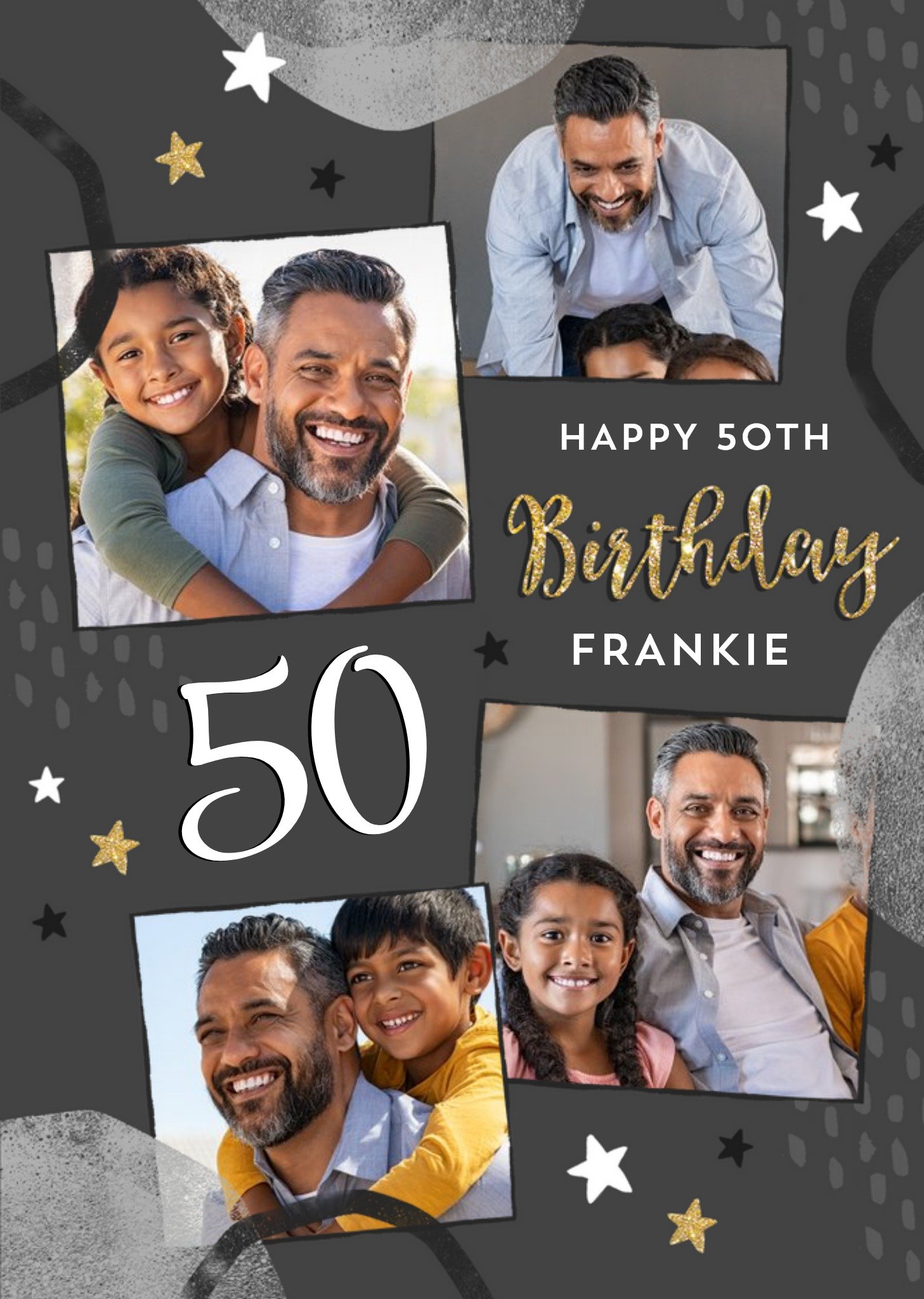 Happy 50th Photo Upload Birthday Card Ecard