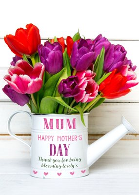 Blooming Tulips Personalised Mother's Day Card