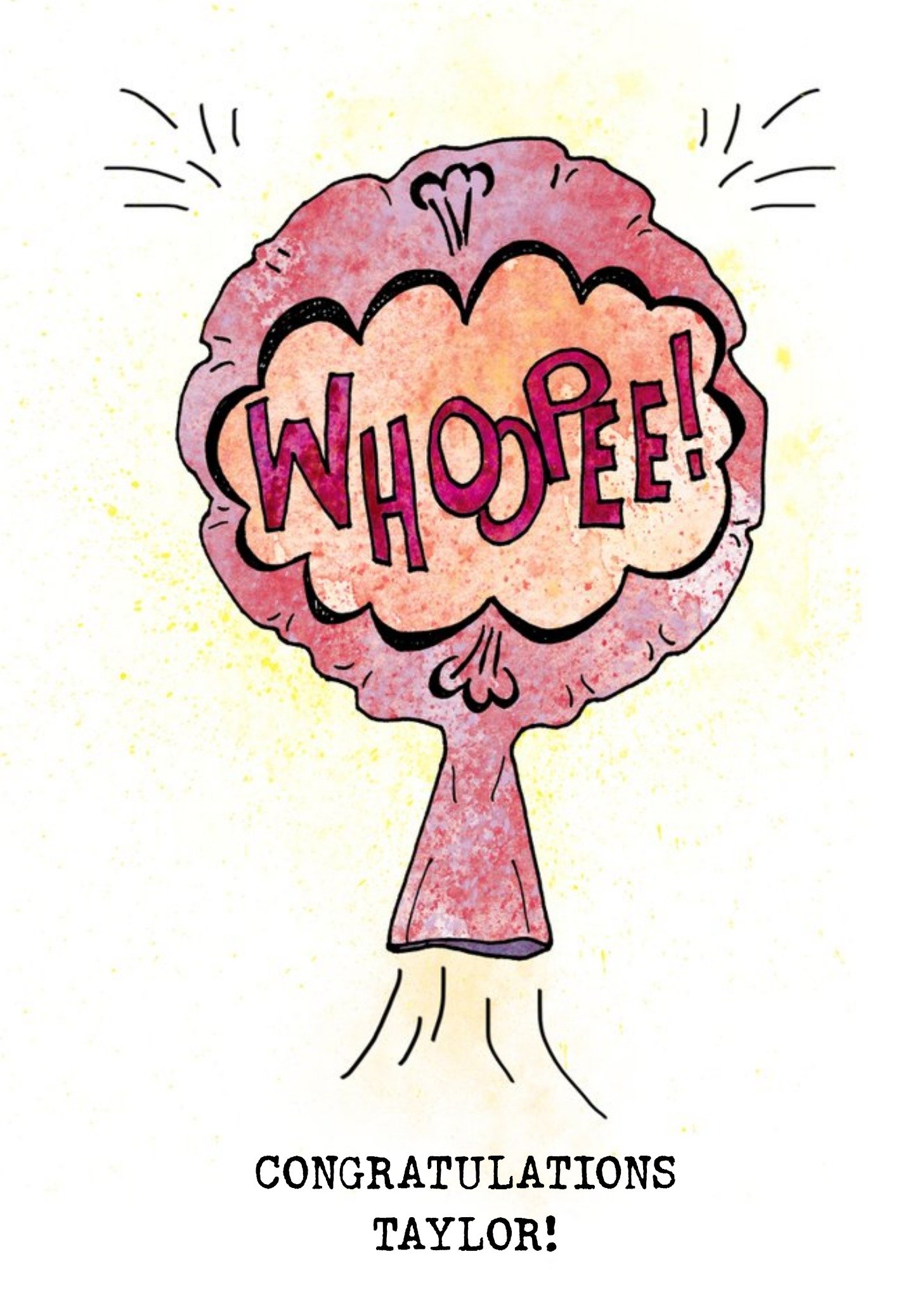 Whoopee Cushion Congratulations Card