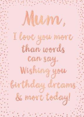 Birthday Card - Limelight Card - Mum - Sentimental - Verse