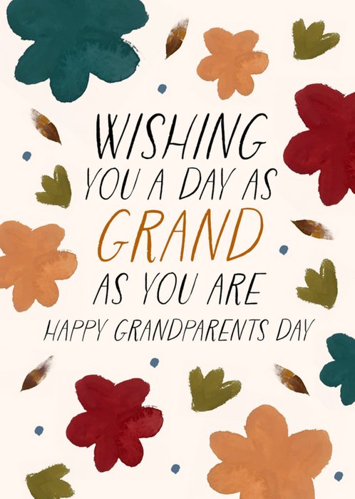 Wishing You A Day As Grand As You Grandparents Day Card