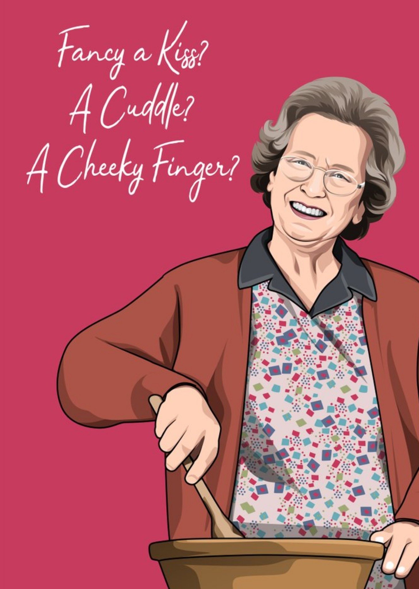 All Things Banter Fancy A Kiss A Cupcake A Cheeky Finger Tv Spoof Card