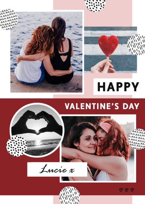 Bougie Happy Valentine's Day Personalised Photo Upload Card