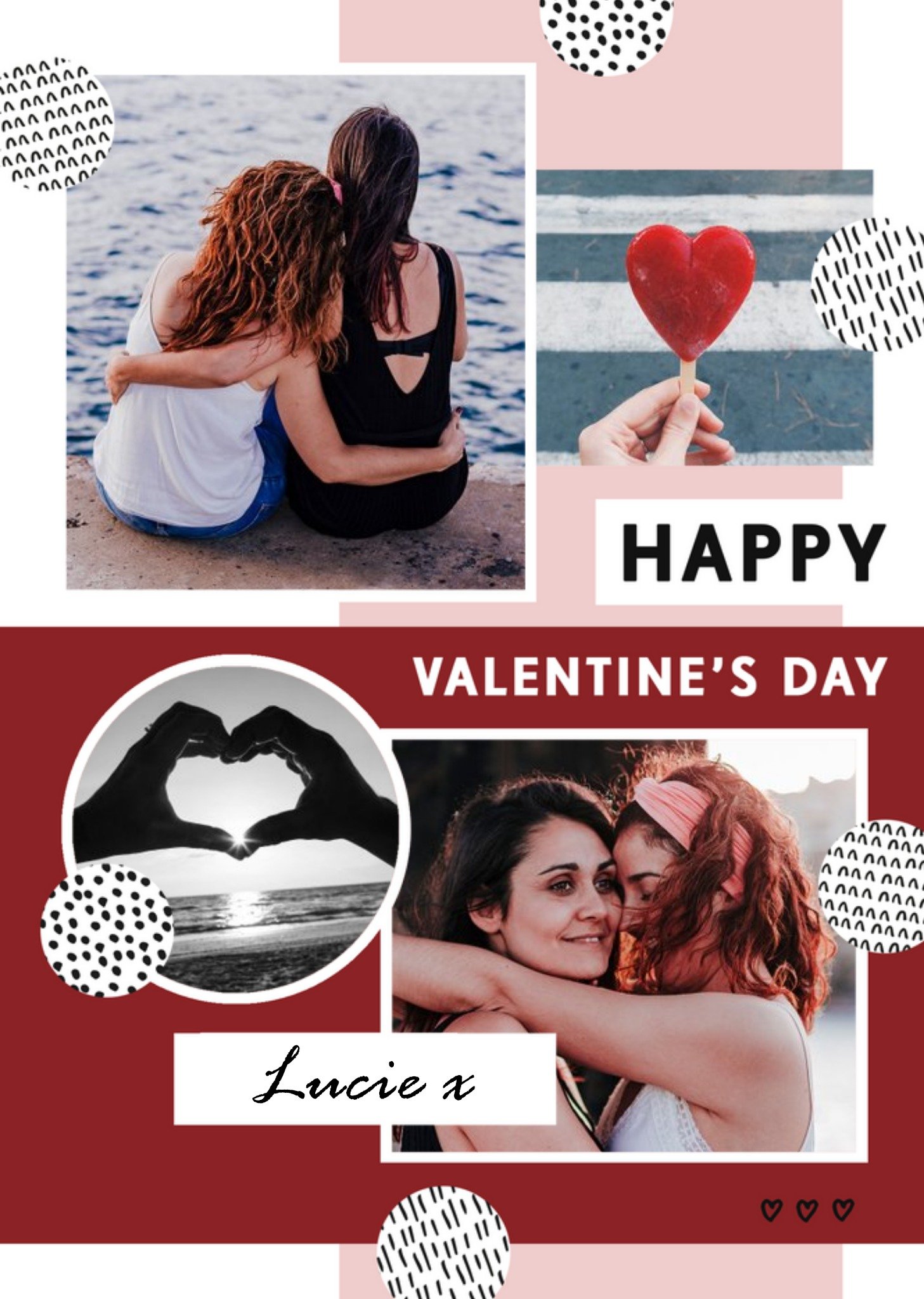 Bougie Happy Valentine's Day Personalised Photo Upload Card Ecard