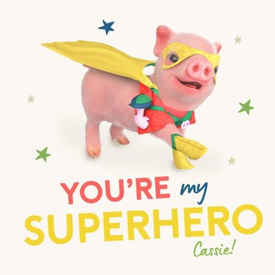 Moonpigs Cute Superpig You're My Super Hero Card