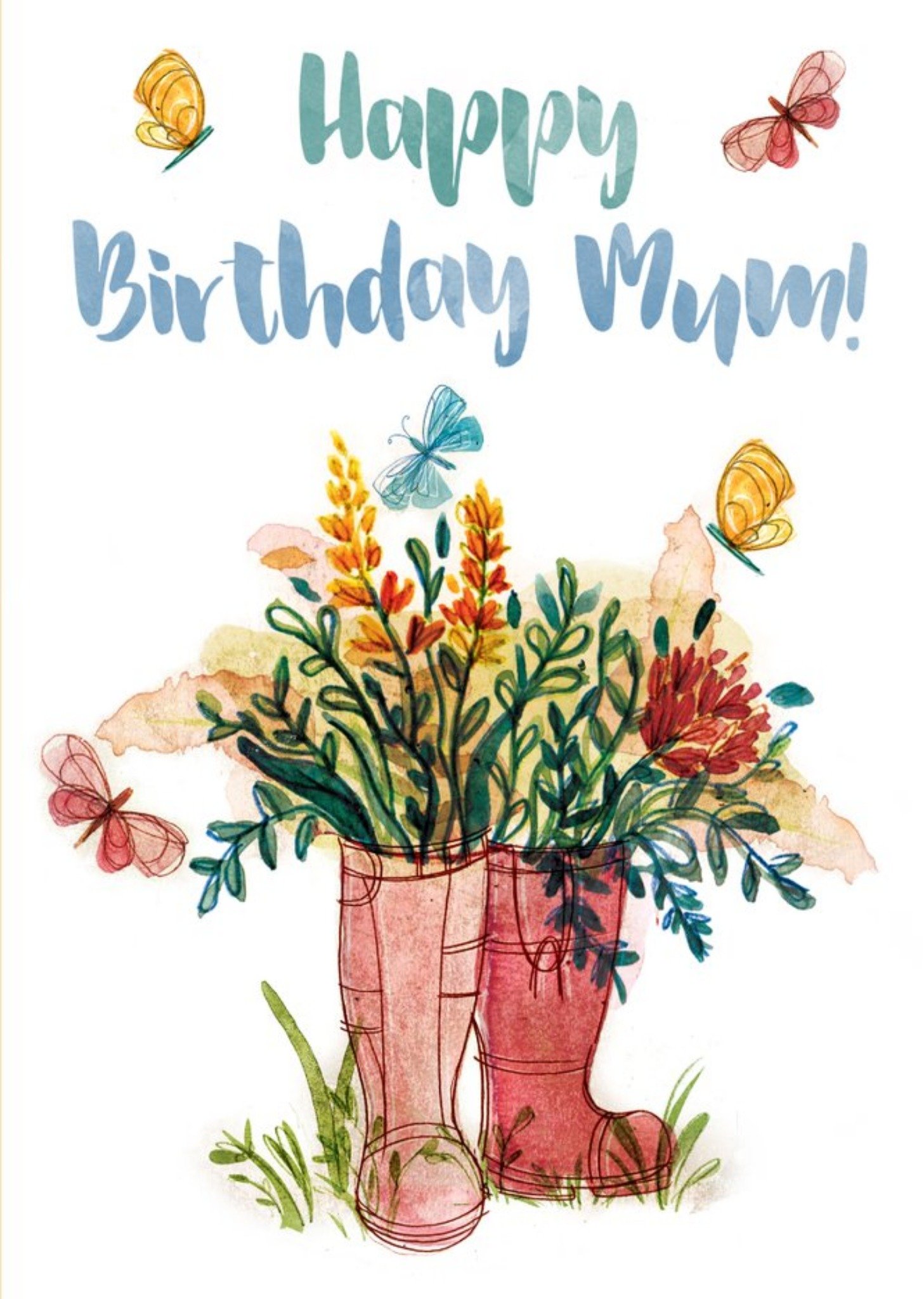 Moonpig Mum Birthday Card - Flowers - Gardening, Large