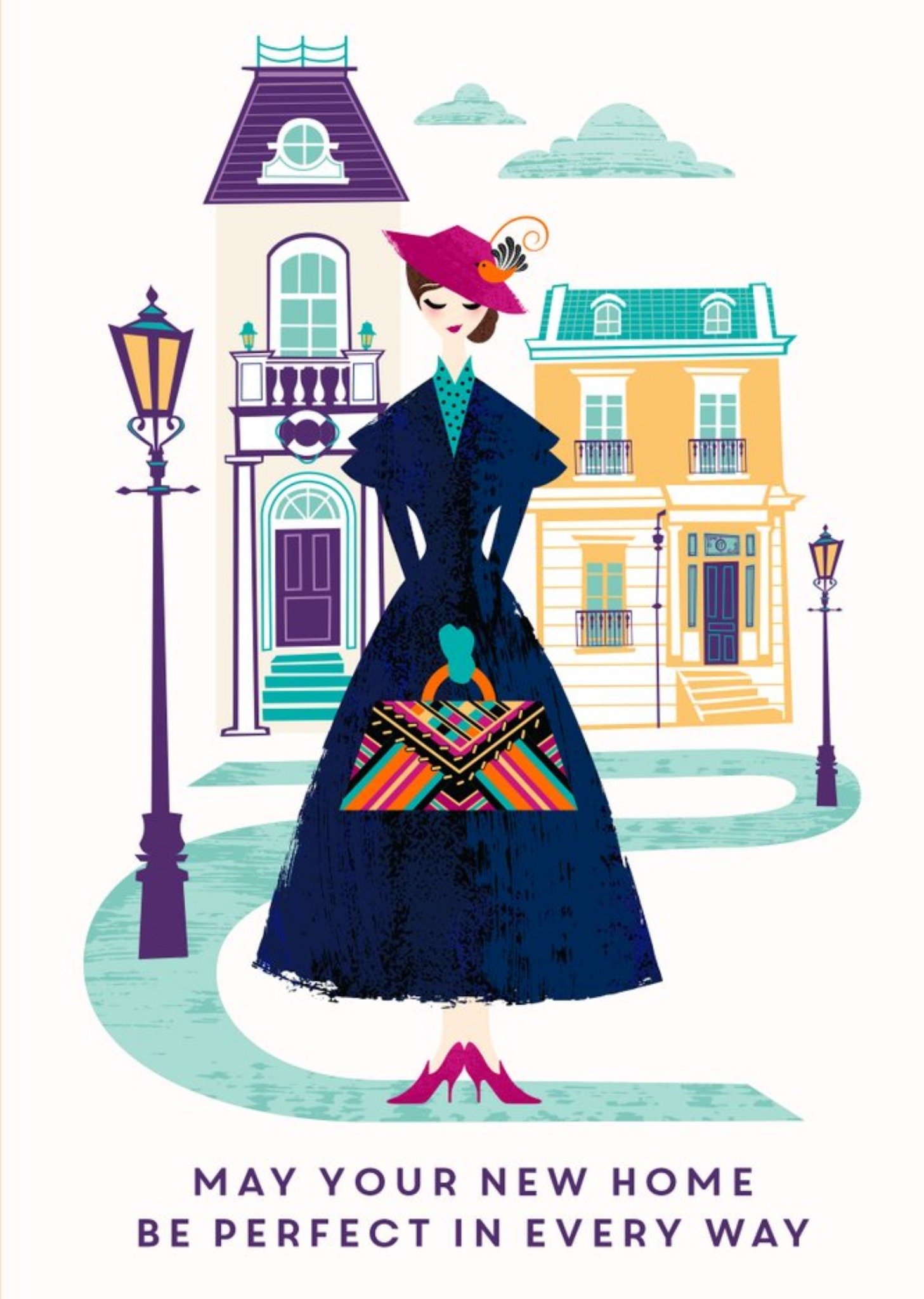 Disney Mary Poppins Perfect New Home Card