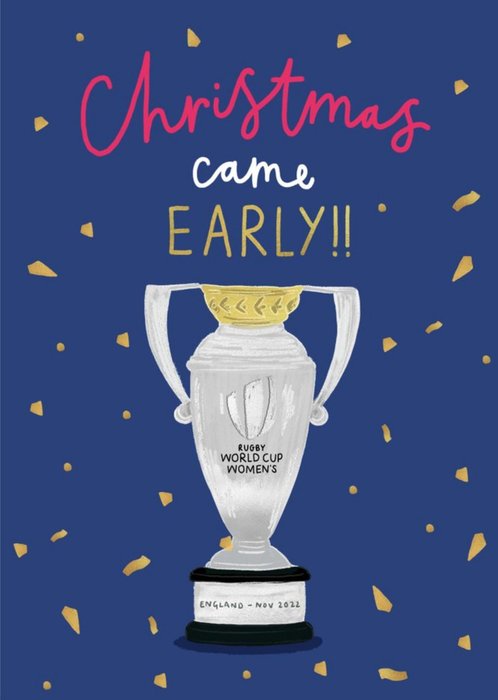 Chrismas Came Early Rugby Womens Wold Cup Card