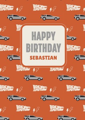Back To The Future Personalised Happy Birthday Card