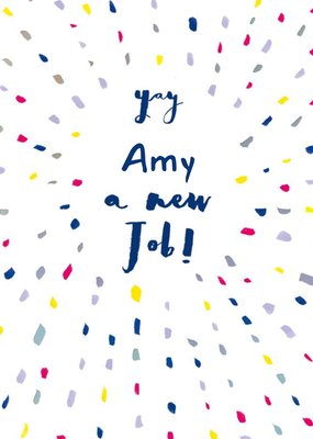 Hotchpotch Colourful New Job Card