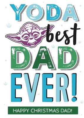 Star Wars Yoda Best Dad Christmas Card