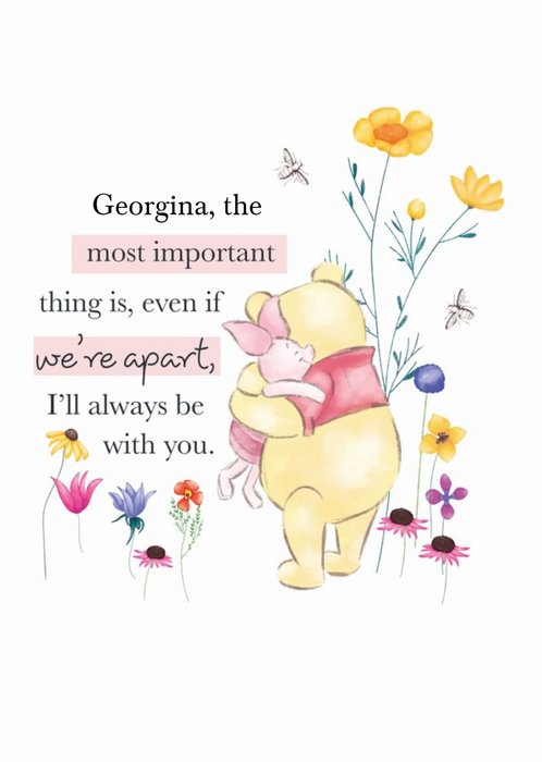 Winnie The Pooh I'll Always Be With You Card