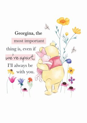 Winnie The Pooh I'll Always Be With You Card
