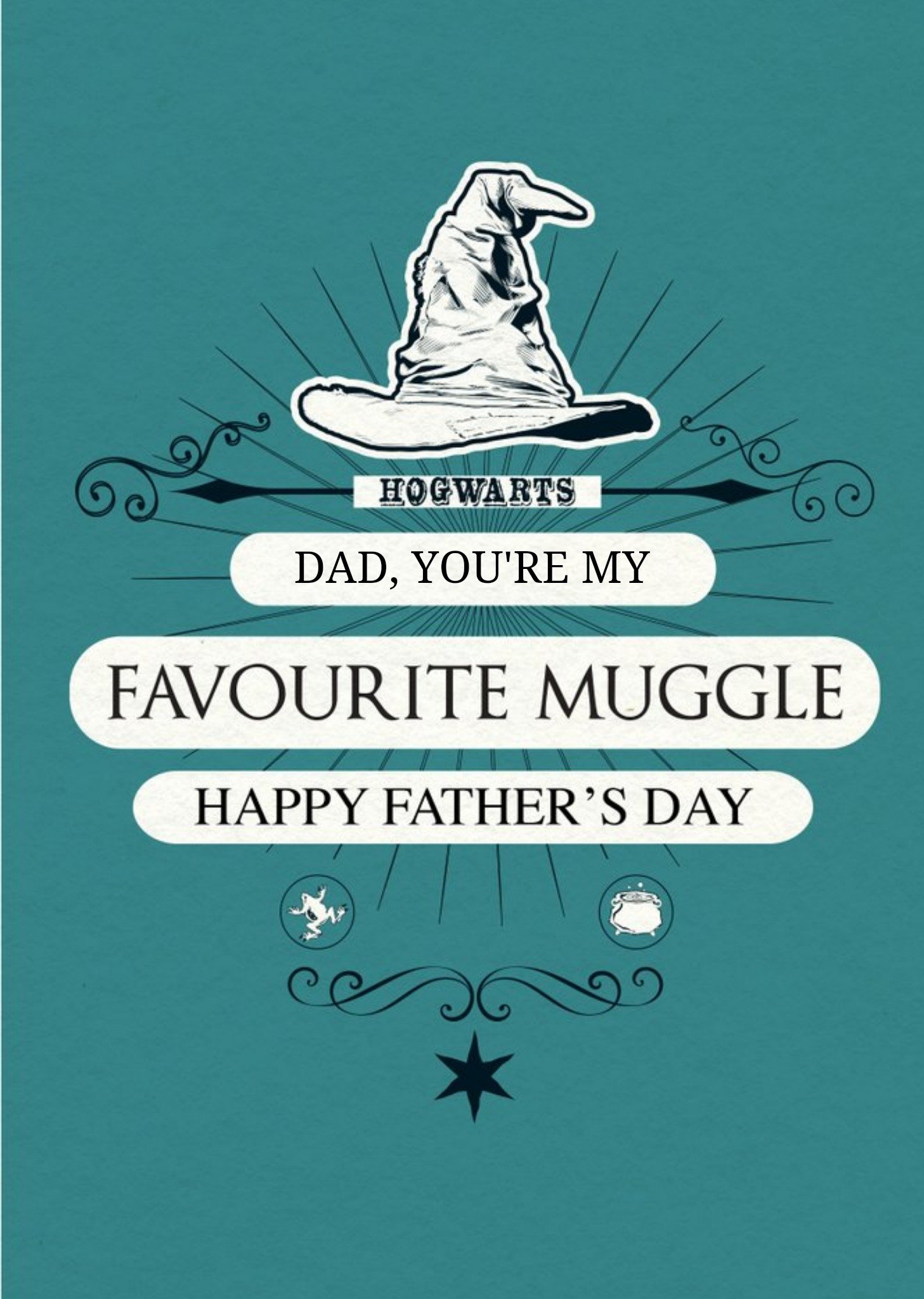 Harry Potter You Are My Favourite Muggle Happy Father's Day Card