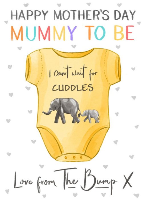 Okey Dokey Love From the Bump Mummy To Be Mother's Day Card