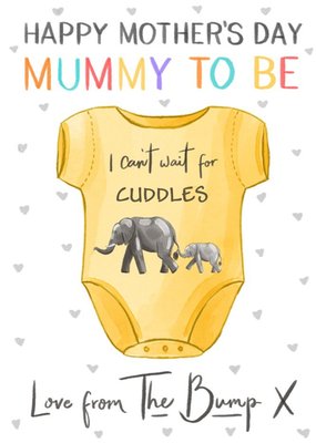Okey Dokey Love From the Bump Mummy To Be Mother's Day Card
