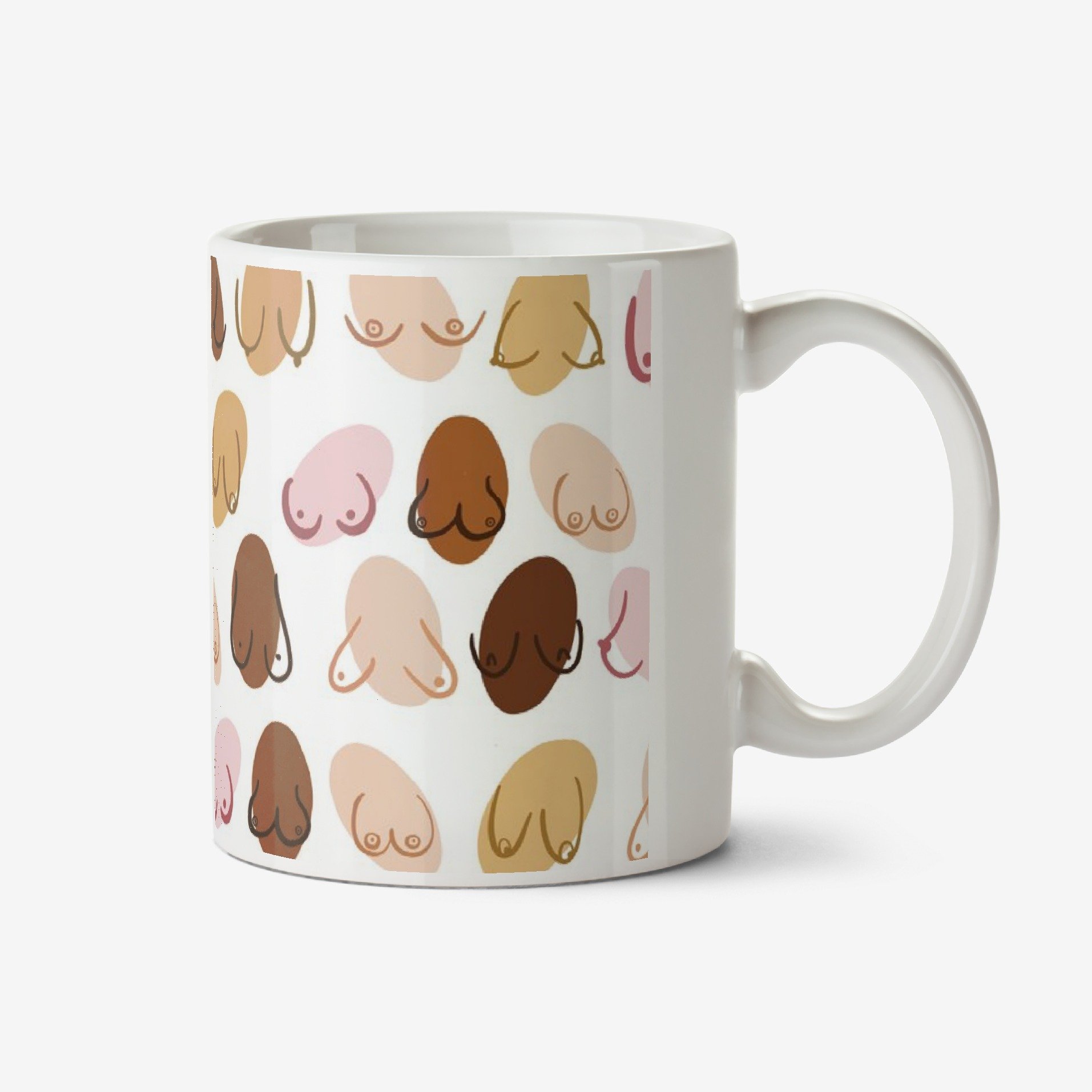 Moonpig Lucy Maggie Variety Of Boobs Mug Ceramic Mug