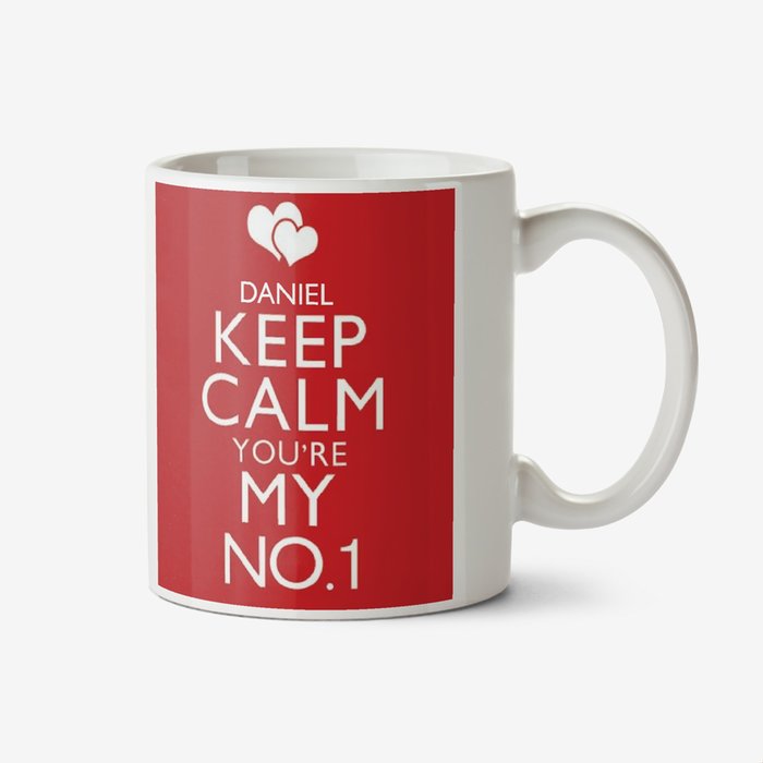 Valentine's Day Keep Calm Personalised Mug