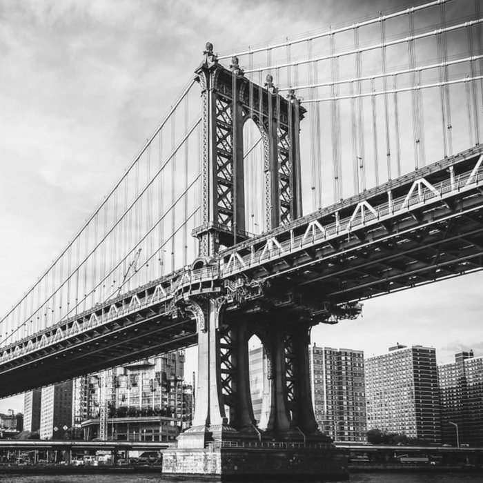 Photographic Retro Manhattan Bridge Card