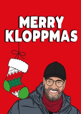 Funny Cartoon Merry Kloppmas Christmas Card