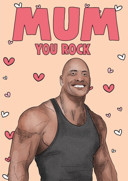 Cheeky Chops Mum You Rock Spoof Card