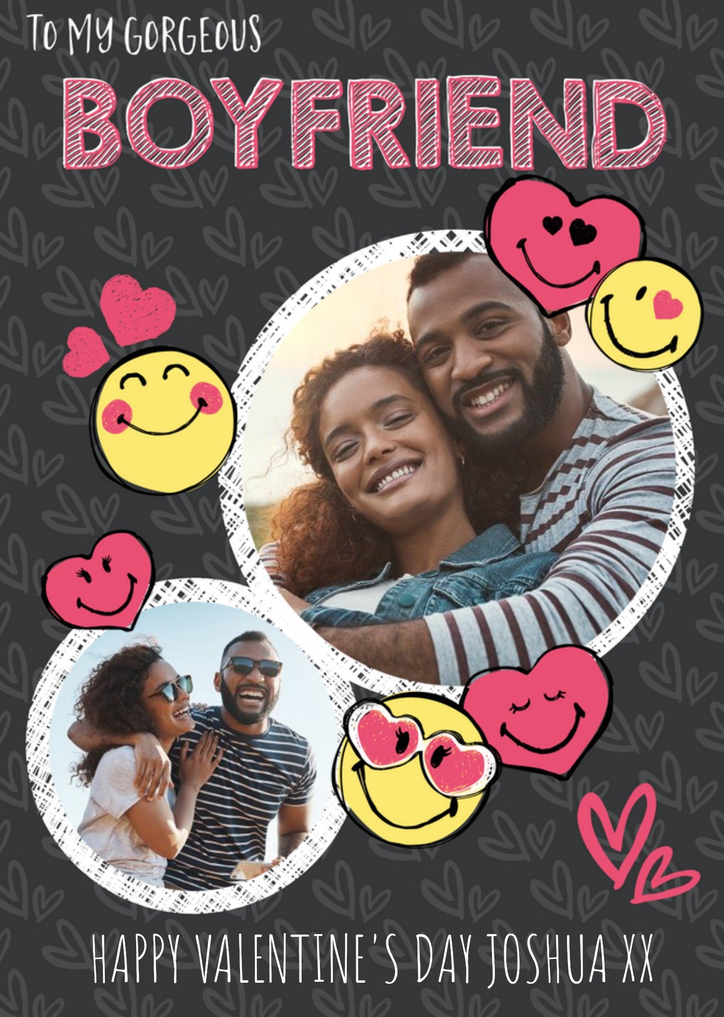 Smiley World To My Gorgeous Boyfriend Photo Upload Valntines Card Ecard