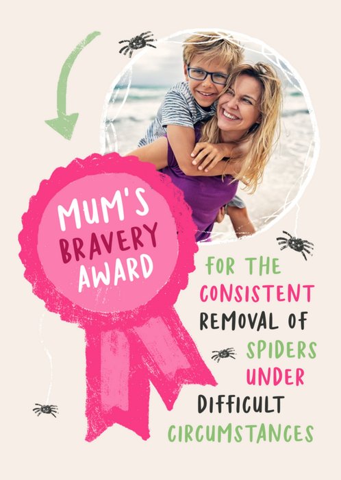 Mum's Bravery Award Photo Upload Card