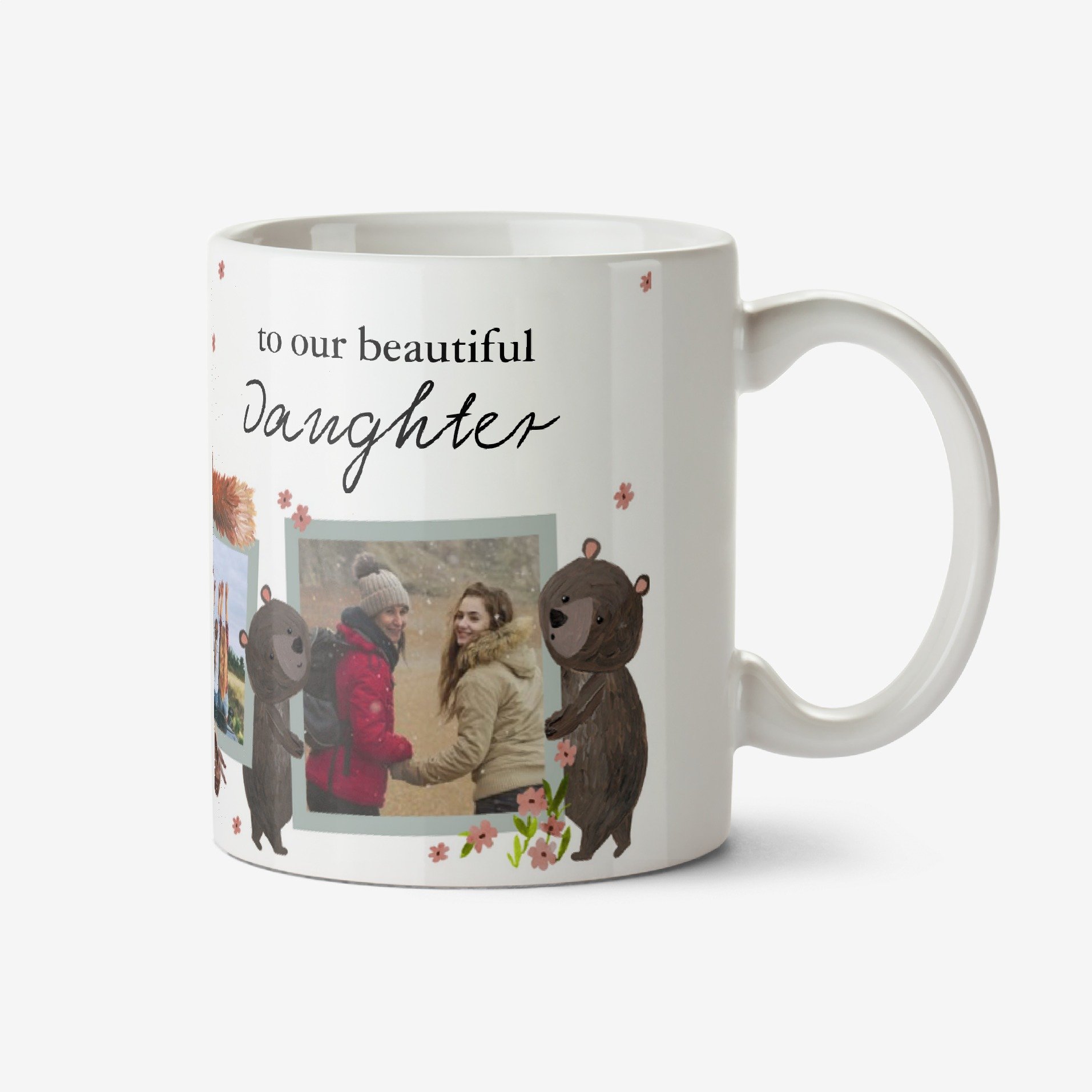 Okey Dokey Design Woodland Creature Beautiful Daughter Photo Upload Mug Ceramic Mug