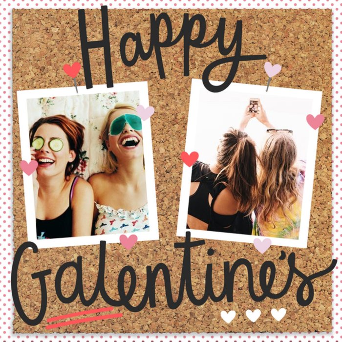 Pinboard Happy Galentines Photo Upload Card