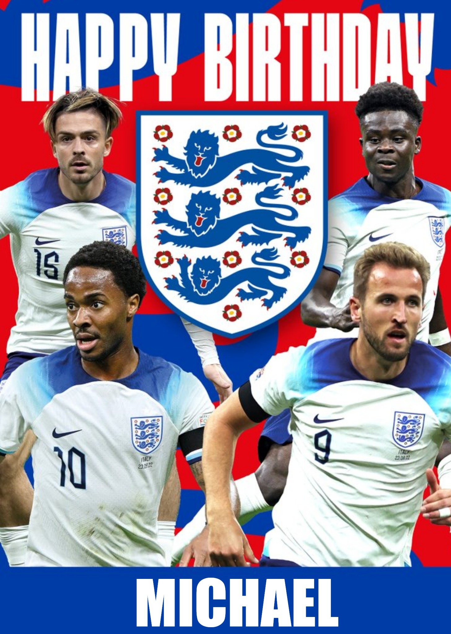 Danilo England Football Players 2022 Brirthday Card Ecard