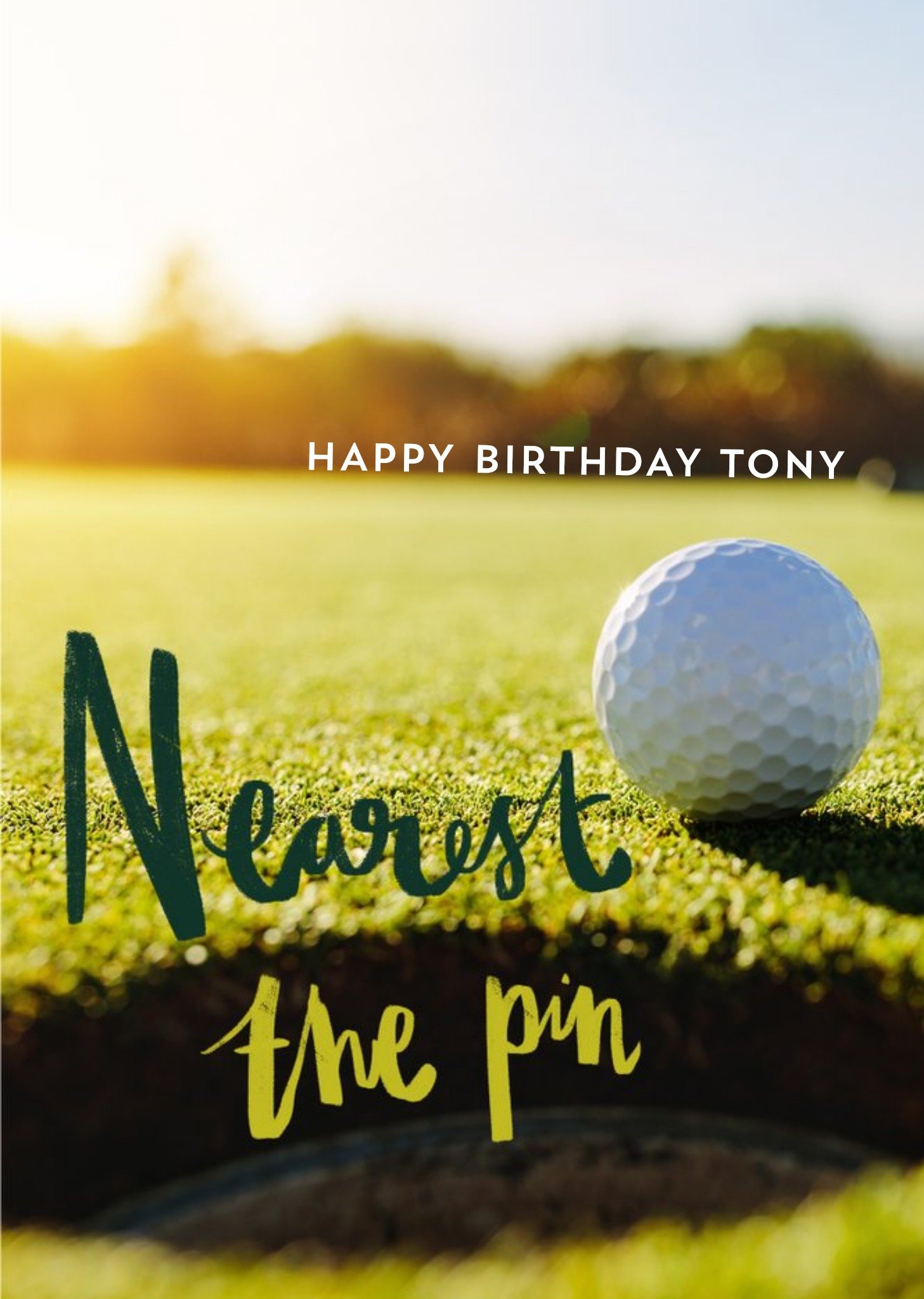 Moonpig Golf Birthday Card Ecard
