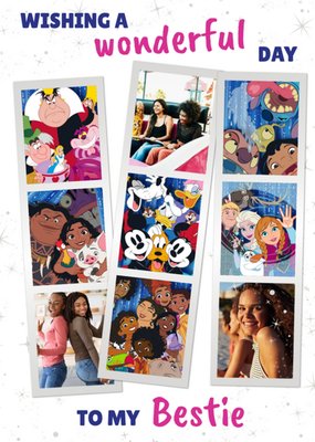 Disney 100 Photo Upload Strips Photo Booth Style Card