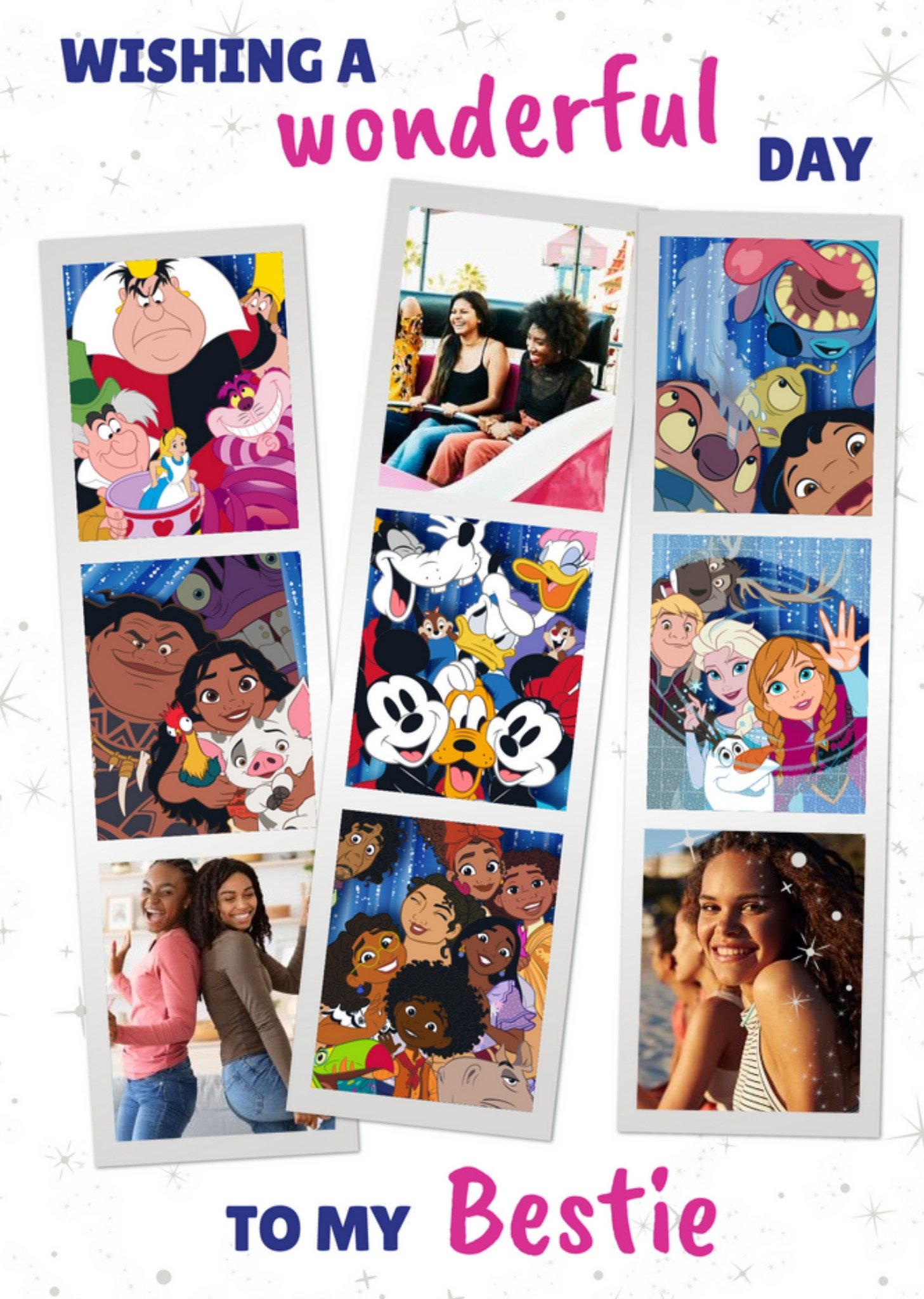 Frozen Disney 100 Photo Upload Strips Photo Booth Style Card Ecard