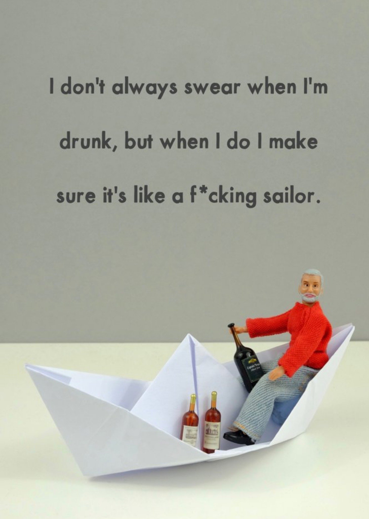 Bold And Bright Bol And Bright Drunk Sailor Just A Note Card