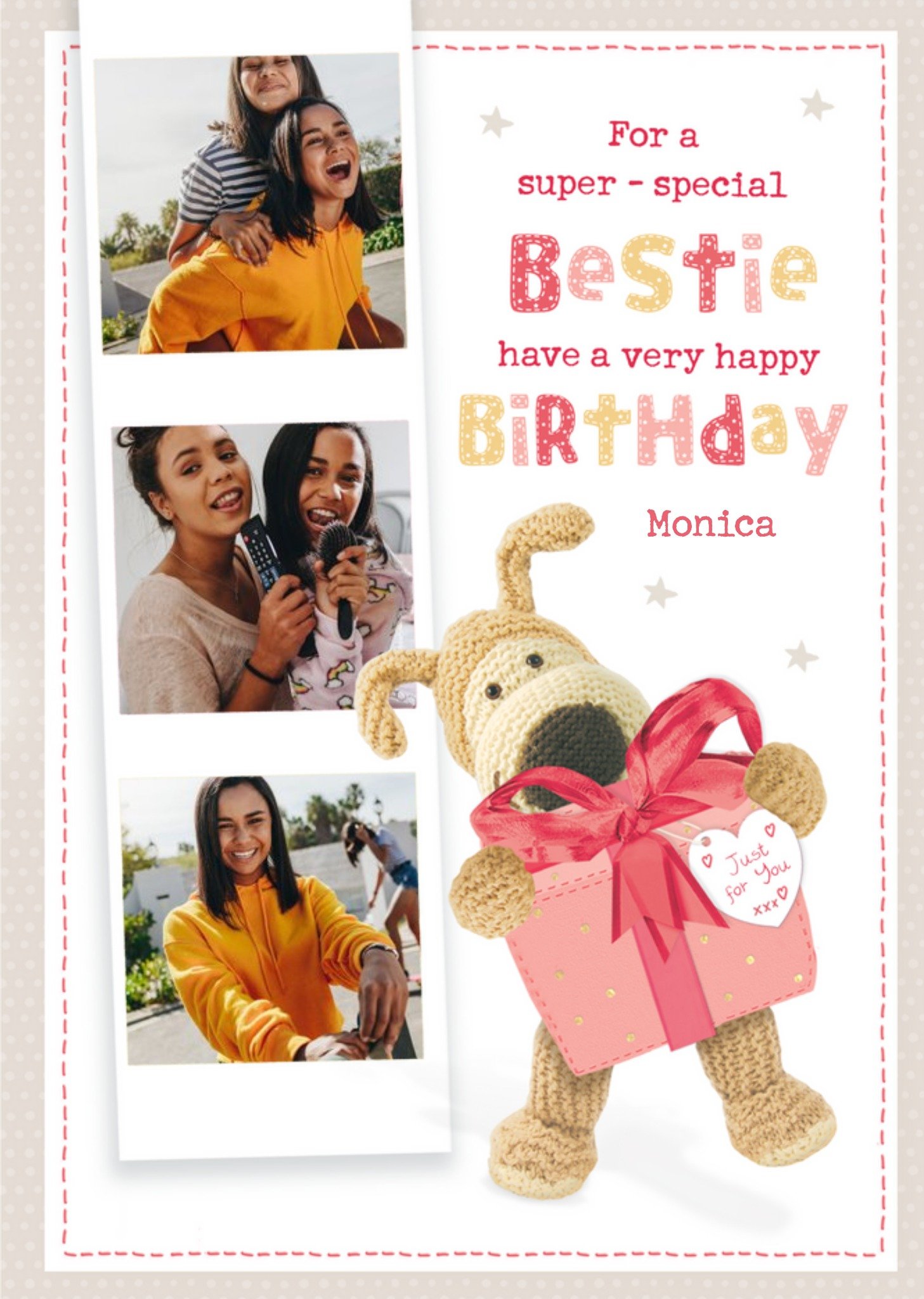 Boofle For A Super Special Bestie Photo Upload Birthday Card