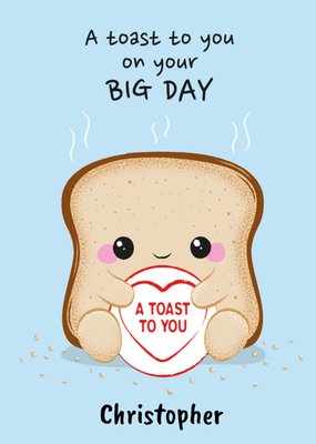 Swizzels Posh Paws Cute Toast To You On Your Big Day Card