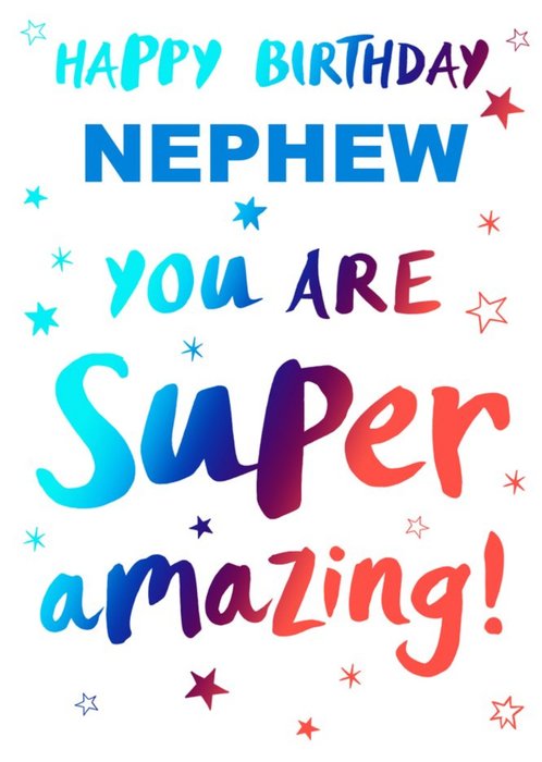 Happy Birthday Nephew You Are Super Amazing Card | Moonpig