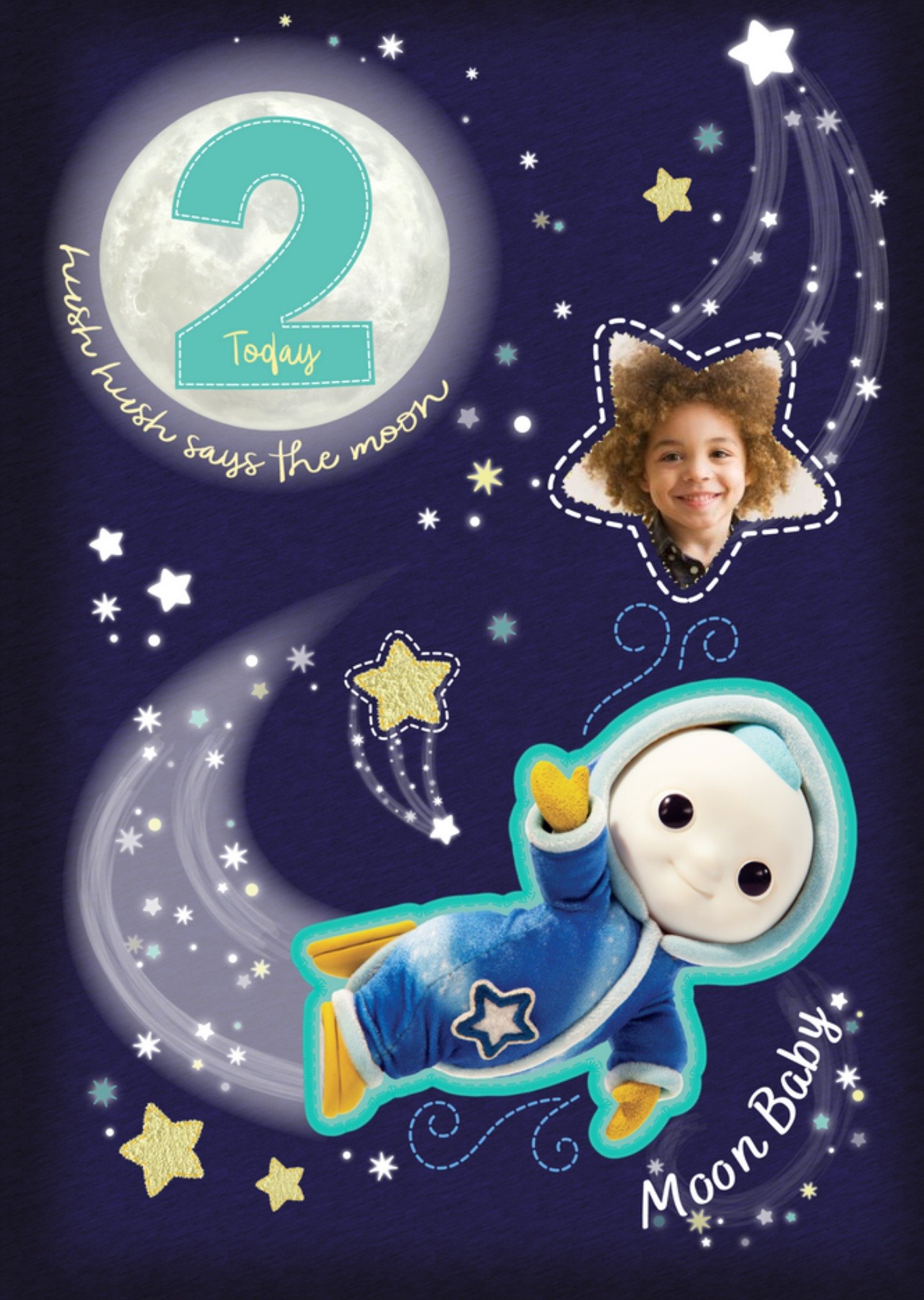 Other Moon And Me 2 Today Moon Baby Photo Upload Birthday Card Ecard
