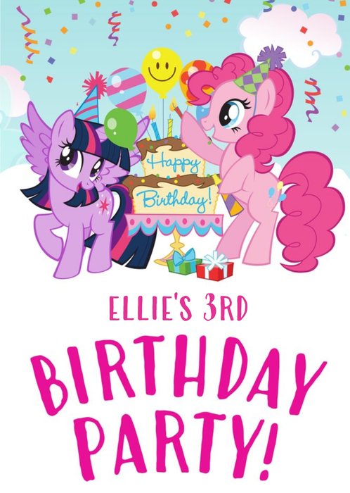 My Little Pony 3Rd Birthday Card