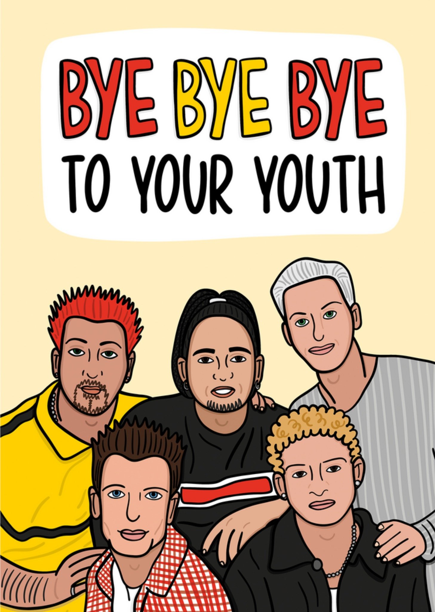 Moonpig Bye Bye Bye To Your Youth Birthday Card Ecard