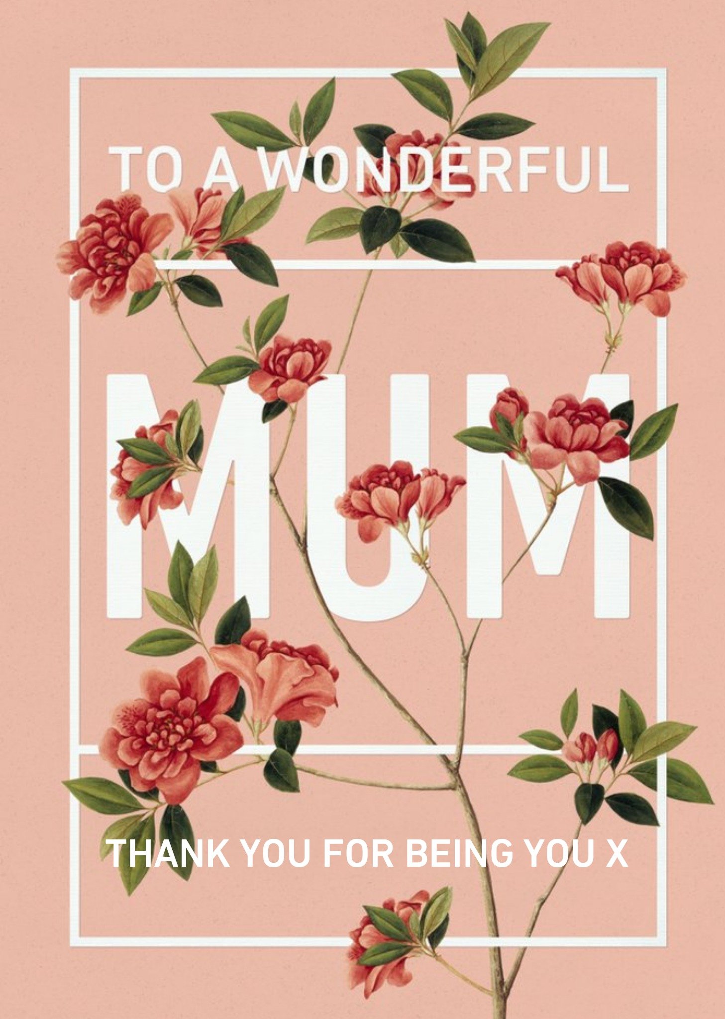 The Natural History Museum Mother's Day Card - To A Wonderful Mum, Large