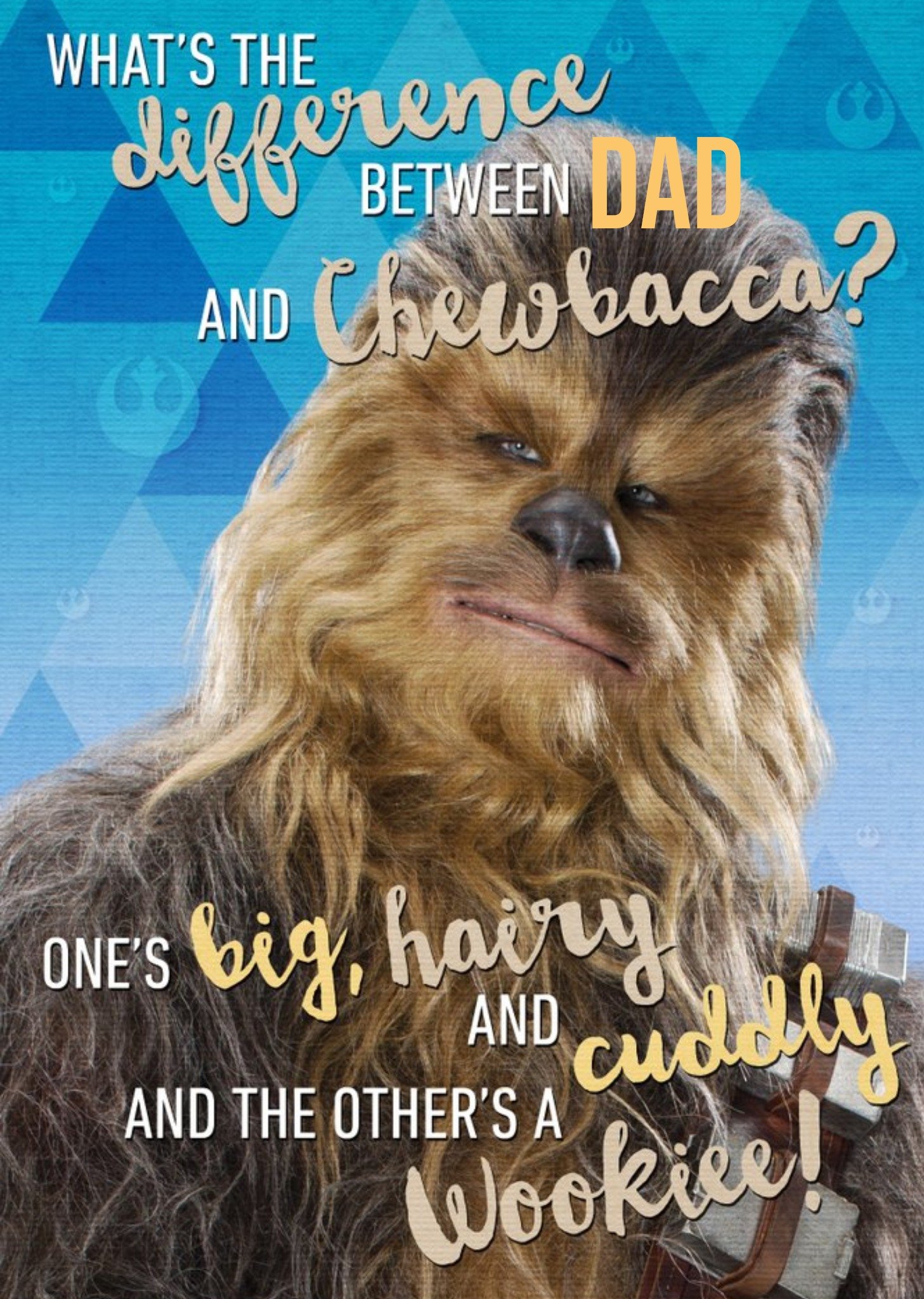 Disney Star Wars Chewbacca Personalised Card Ecard