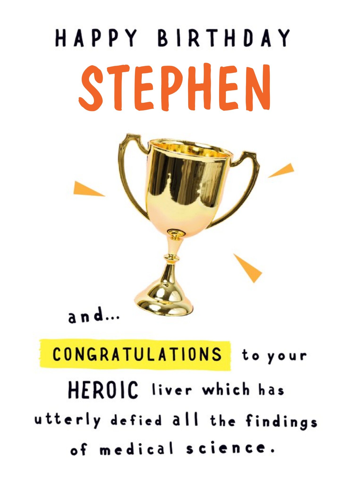 Congratulations To Your Heoric Liver Birthday Card Ecard