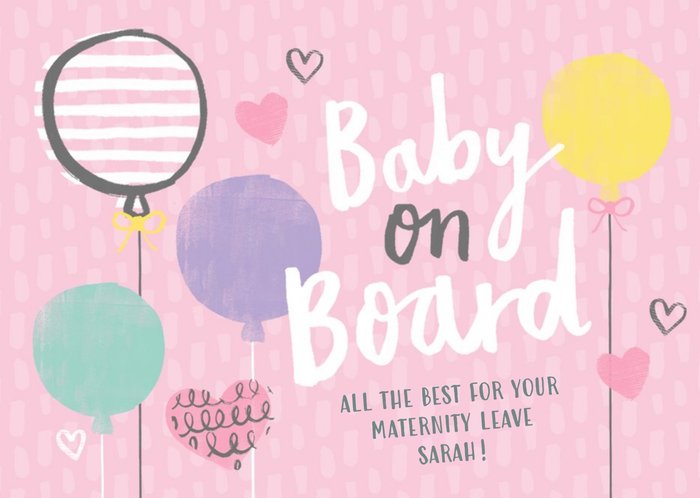 Lovely Day Baby On Board Card