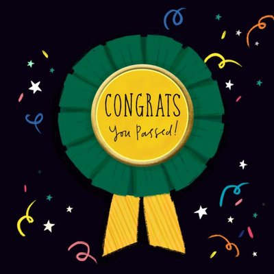 Colette Barker Badge Passed Congratulations Card